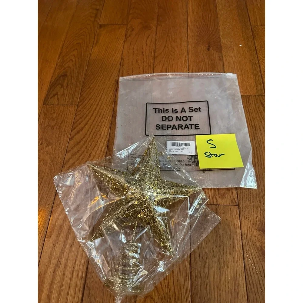 10 Inches‎ Christmas Tree Star Topper Xmas Tree Topper Star Christmas Decoration